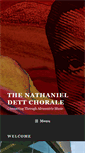 Mobile Screenshot of nathanieldettchorale.org