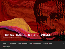 Tablet Screenshot of nathanieldettchorale.org